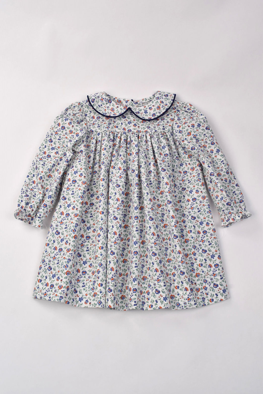 PRIMARY FLORAL LONG SLEEVE DRESS