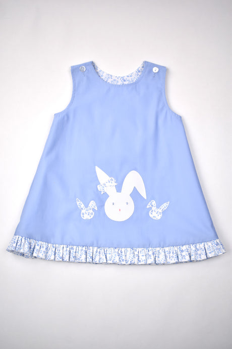 BUNNY AND FLORAL REVERSIBLE JUMPER SET