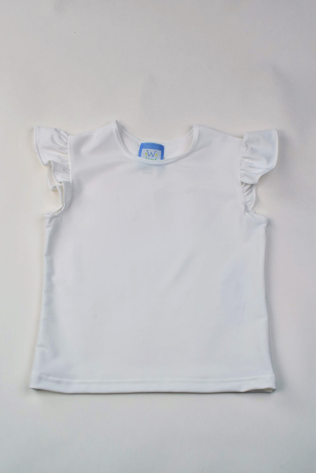 Athleisure White Angel Sleeve Top