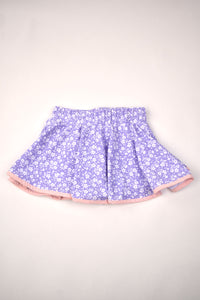 LAVENDAR FLORAL SKORT